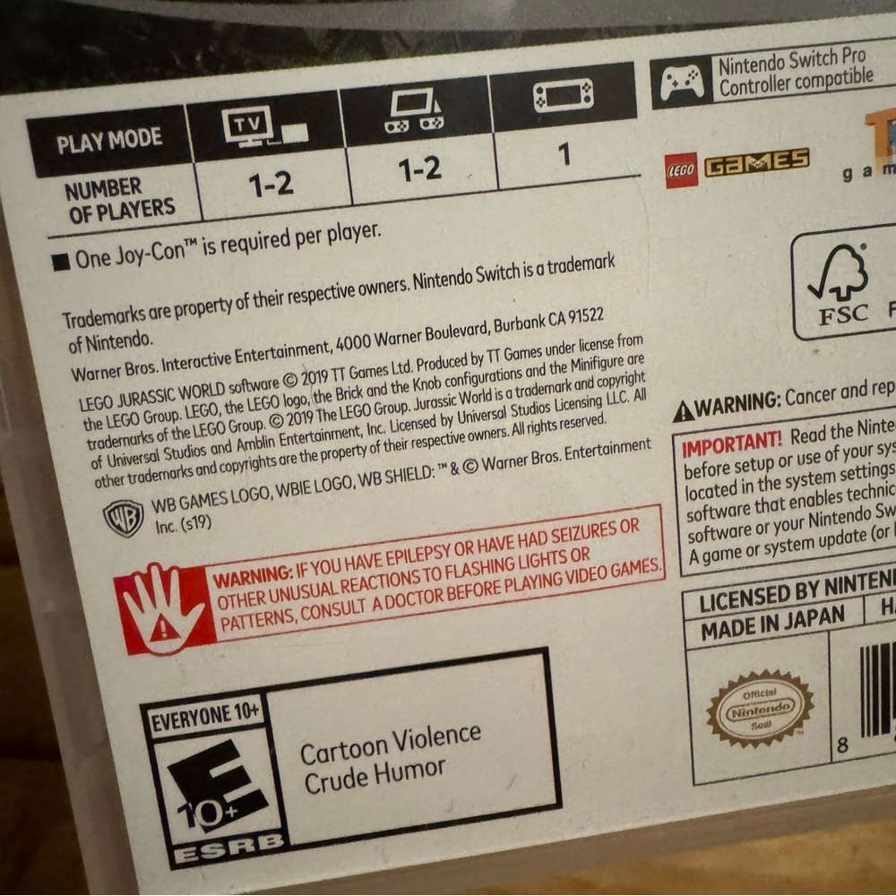 LEGO Jurassic World for Nintendo Switch - Picture 6 of 6